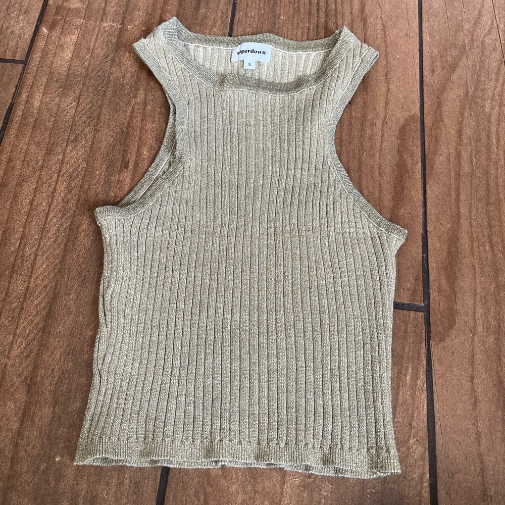 NWOT superdown sonya rib sweater tank small - Picture 4 of 6